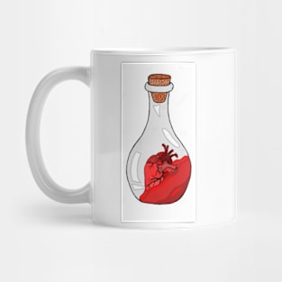 Heart in a bottle Mug